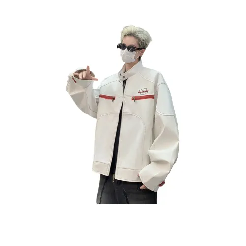 EIAO Кожа Куртка Унисекс Белый