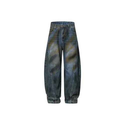 MGXEK Синие Унисекс Джинсы