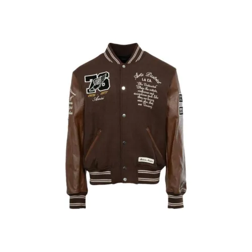 AMIRI Бейсбольная куртка Мужская Коричневая