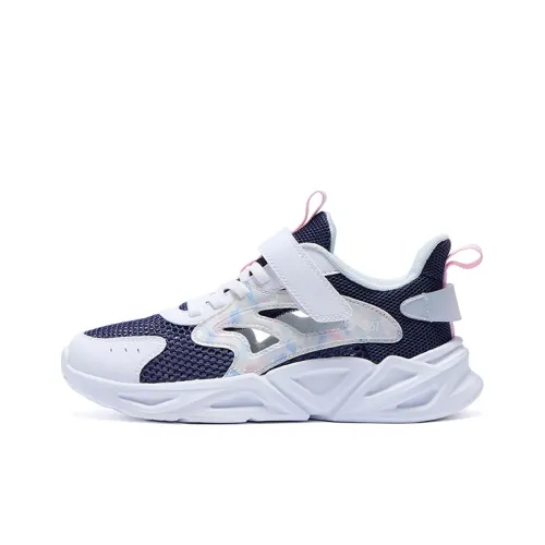 361°KIDS Drive Wind 1,0 Скользящая Резистентная Легкая Амортизация Детская Беговая Обувь Синие Белые