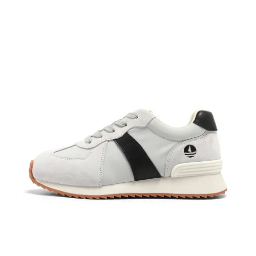 NAVIGARE Маленький Парус Высота Увеличивающий Низкий Топ Повседневный Женский Светло-Серый Черный