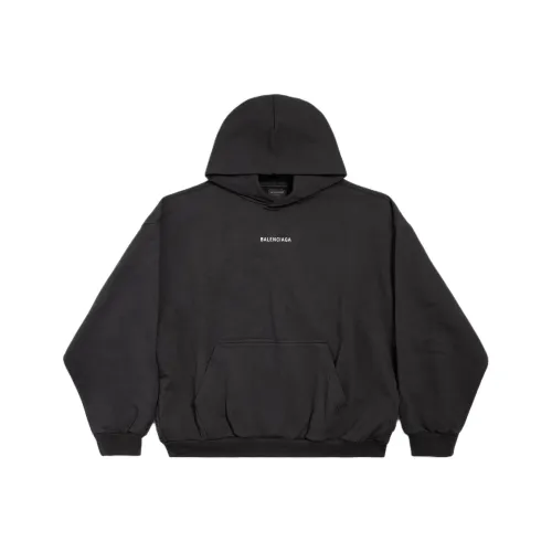 Balenciaga Свитшот Стандартный Мужской Черный