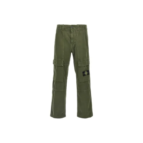 STONE ISLAND Карго брюки Мужские Зеленые