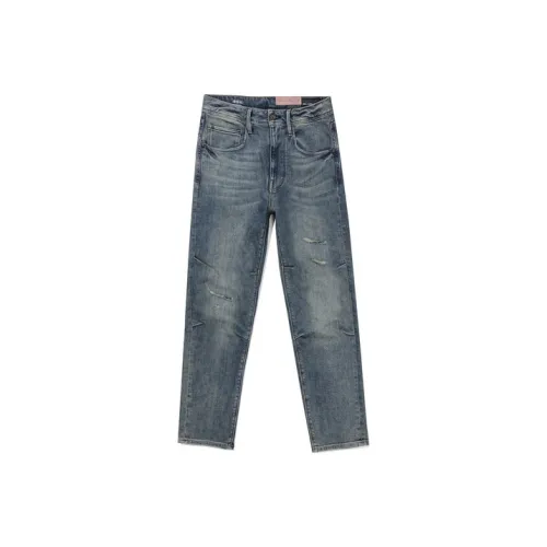 ABLE JEANS Мужской Желтый Грязь Синий