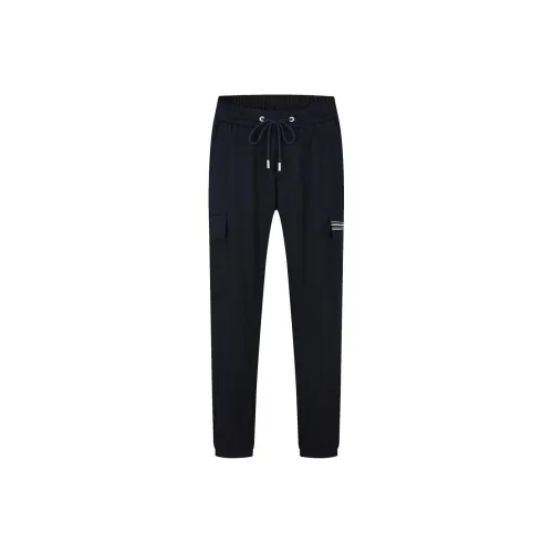 DEGAIA Вязаные тренировочные брюки мужские темно-синие