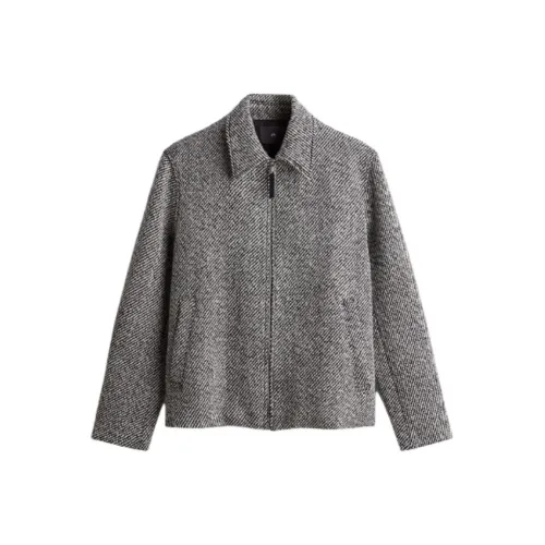 H M Куртки и Пальто Мужской Черный Белый