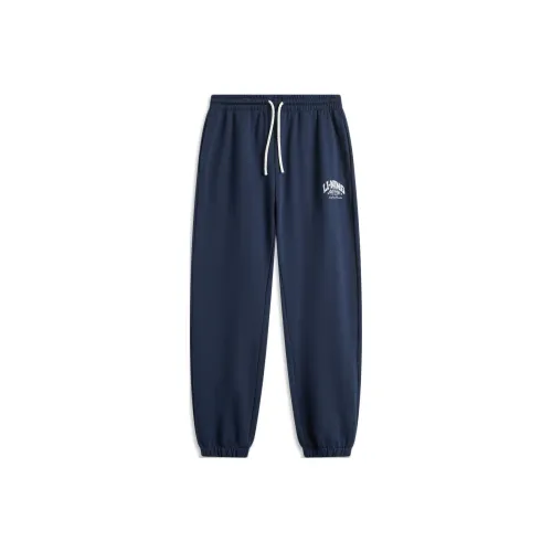 LINING Sports Life Collection Вязаные тренировочные брюки мужские цвет темно-морской синий