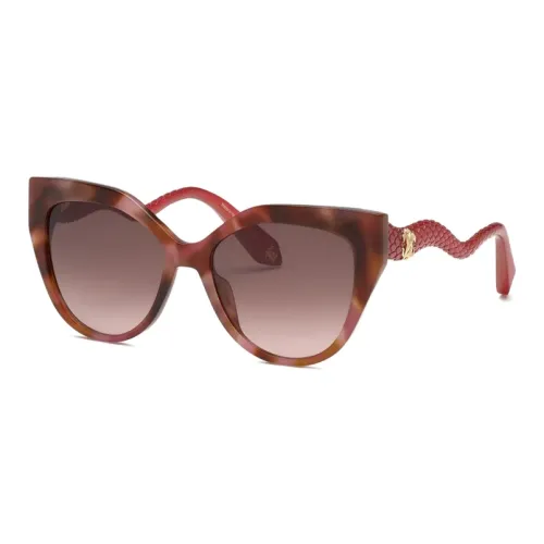 Roberto Cavalli Ацетат Кошачий глаз Солнцезащитные очки Женские Румяный