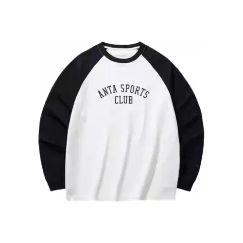 ANTA Life Collection Sports Life Collection Толстовка Мужская Айвори Белый Основной Черный