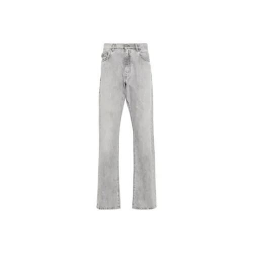 VERSACE SS24 Джинсы Мужские Средне-Серые