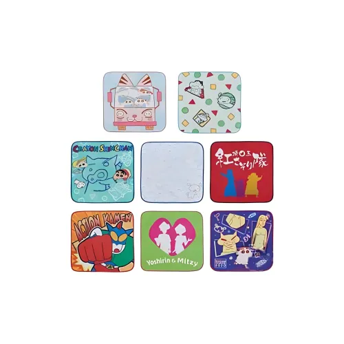 BANPRESTO Карандаш SHIN Chan Glass Factory Ichiban Kuji E Prize Hand Towel 25cm Аниме мерч