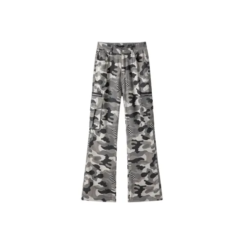 HELEH Камуфляж Унисекс Джинсы
