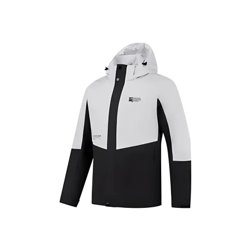 QIAODAN Тренчкот Мужской Дымчатый Белый Черный