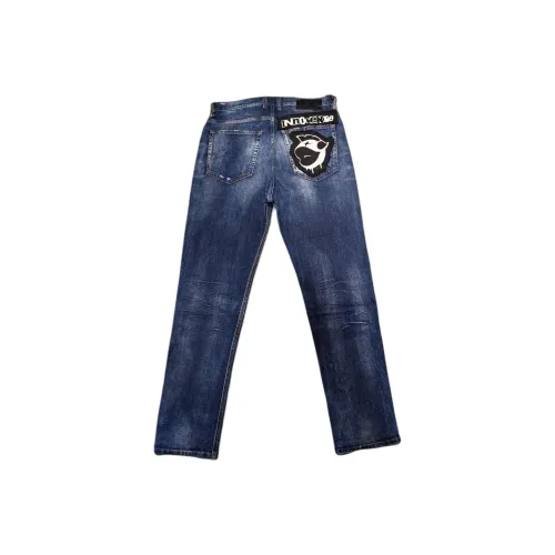 DIESEL x CHILEI LIANMINGKUAN Джинсы Мужские Синие