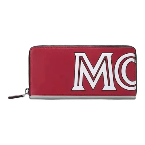 MCM Кожа Кошелек Женские Камень-красный Светло-серый