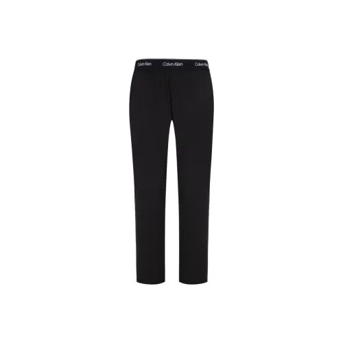 CALVIN KLEIN Вязаные спортивные брюки мужские цвет космический черный