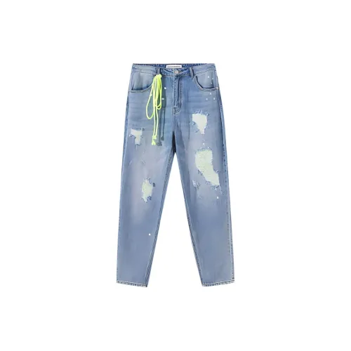 Metersbonwe Джинсы Мужские Джинсовые Светло-Синие