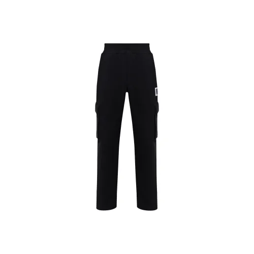 MOSCHINO Вязаные спортивные брюки мужские черные