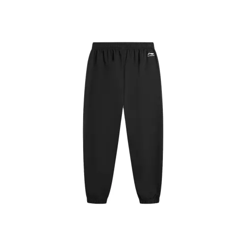 LINING Sports Lifestyle Collection Sports Trendy Collection Вязаные спортивные брюки для тренировок Мужские Черные