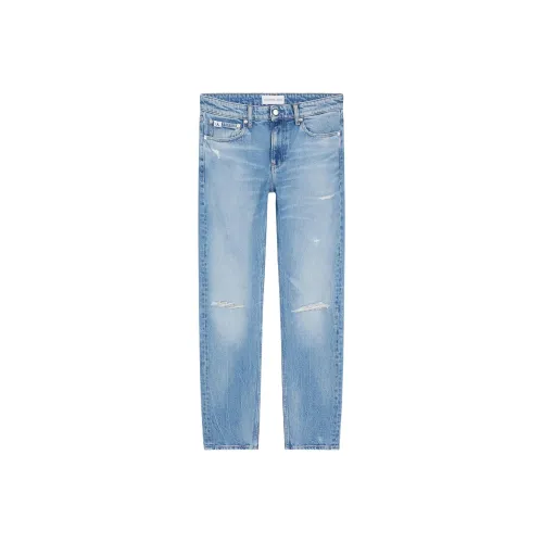 CALVIN KLEIN Джинсы Европейская версия Мужские Ярко-синие