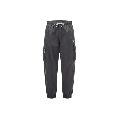 Reebok Угольно-черный Унисекс Повседневные брюки