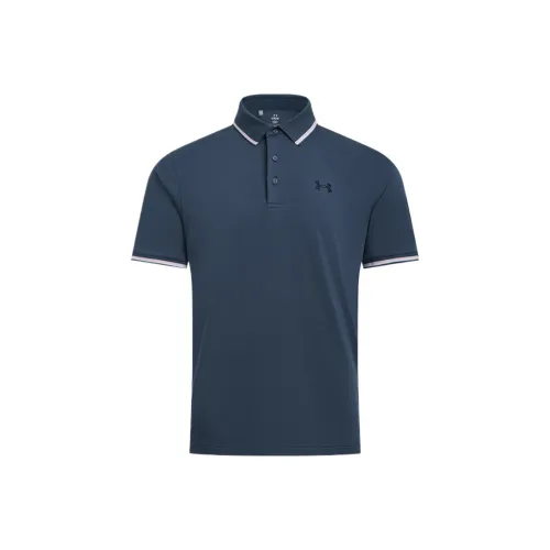 Under Armour Playoff 3,0 Поло Мужское Синий Серый