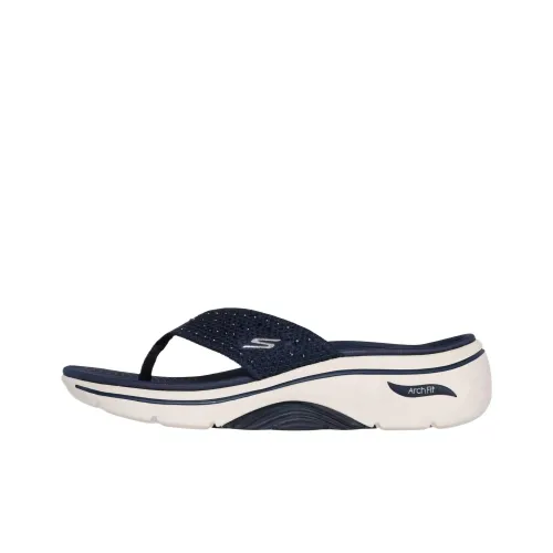 Skechers GO walk Arch Fit 2,0 Резиновая подошва Шлепанцы Женские Морской синий