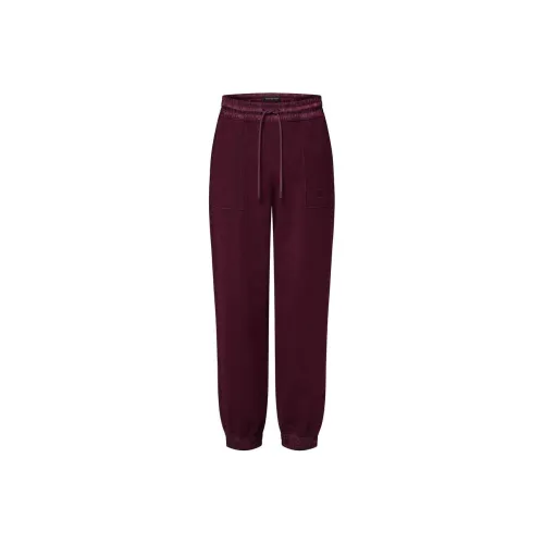 LOUIS VUITTON Вязаные тренировочные брюки мужские темно-красный