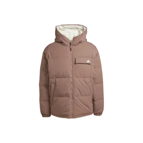 Adidas Пуховики и зимние пальто унисекс цвет темная земля