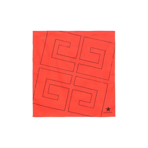 Givenchy Шелковые шарфы Мужской Оранжевый