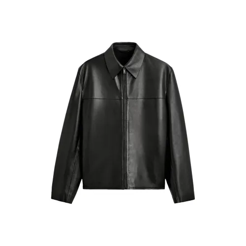 ZARA Черные Мужские Кожаные Куртки