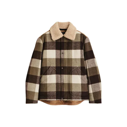 RAG BONE Хлопковый пуховик Мужской Коричневый