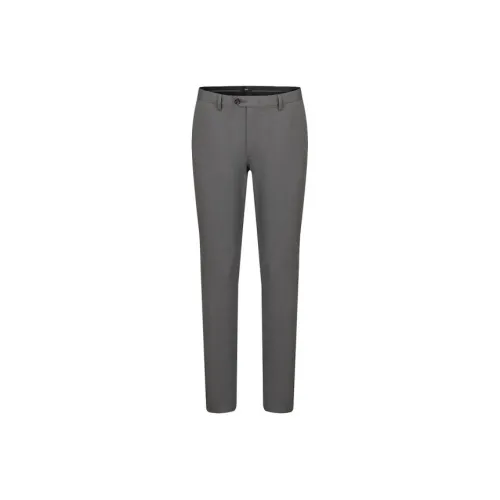 Hugo Boss Серые Мужские Брюки для Костюма