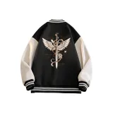 [Spring Autumn Thin] Черный (Y Ангел Saint Sword Логотип на груди__Y Большой Ангел Saint Sword Логотип на спине)