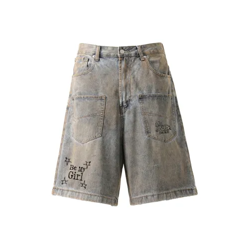 Qnxeey Джинсовые шорты Унисекс Blue