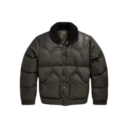 Double RL Хлопковый пуховик Мужской Винтажный Черный