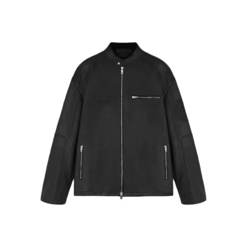 REPRESENT Belstaff Collaboration Черная мужская кожаная куртка