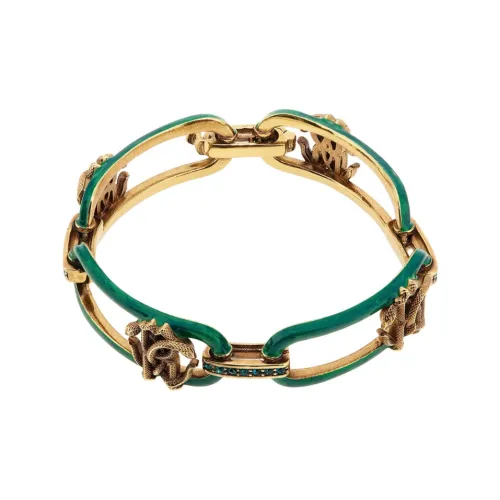 Roberto Cavalli Brass Bracelets Женские Золото Зеленый
