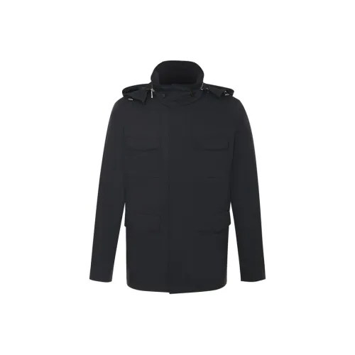 Satchi Тренчкот Мужской Темно-Синий