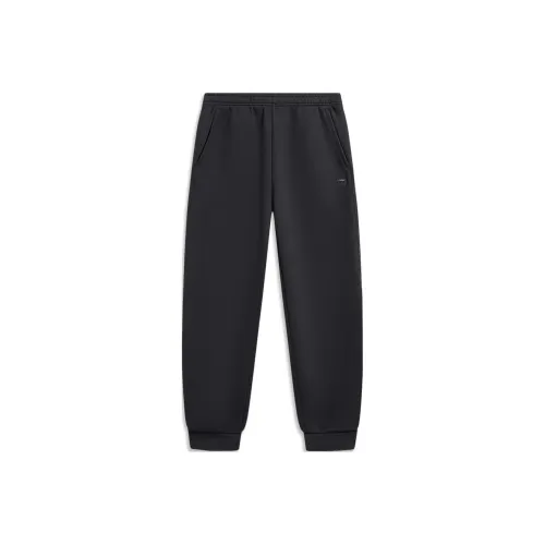 LINING Sports Trend Series Вязаные Тренировочные Штаны Мужские Черные