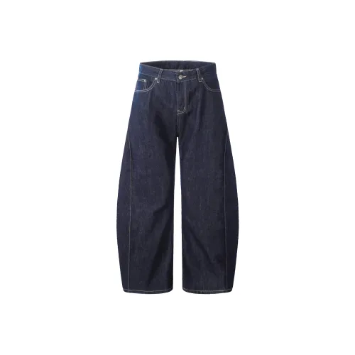 GBXM Джинсы Унисекс Оригинальные Джинсовые Синий