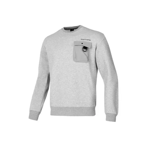 Skechers Свитшот Мужской Призрачный Серый