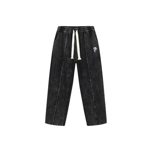 PANMAX Вязаные тренировочные брюки мужские черные