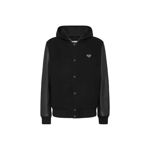 PHILIPP PLEIN Мужские черные куртки