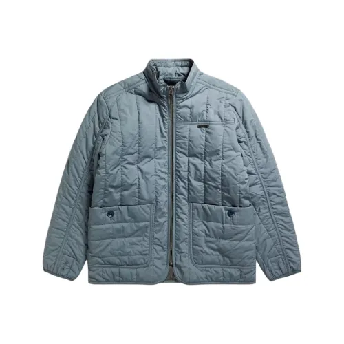 Г Звезда RAW хлопковый пуховик мужской серый синий