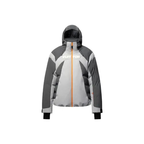 LOUIS VUITTON SKI Skiing Series FW24 Пуховик Мужской Темно-Серый