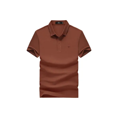 SEPTWOLVES Поло Унисекс Красный Бронза