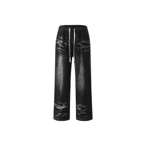 PANMAX Черные джинсы с флисовой подкладкой для мужчин