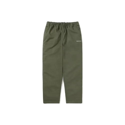 Thisisneverthat SS24 Easy Брюки Кремовые Повседневные Брюки Унисекс Оливково-зеленый