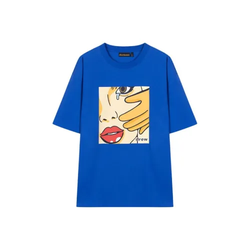 Drew House SS25 Королевский синий Унисекс T Рубашки